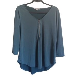 CLEARANCE SALE!!  Green Envelope Deep Blue Long Sleeve Top